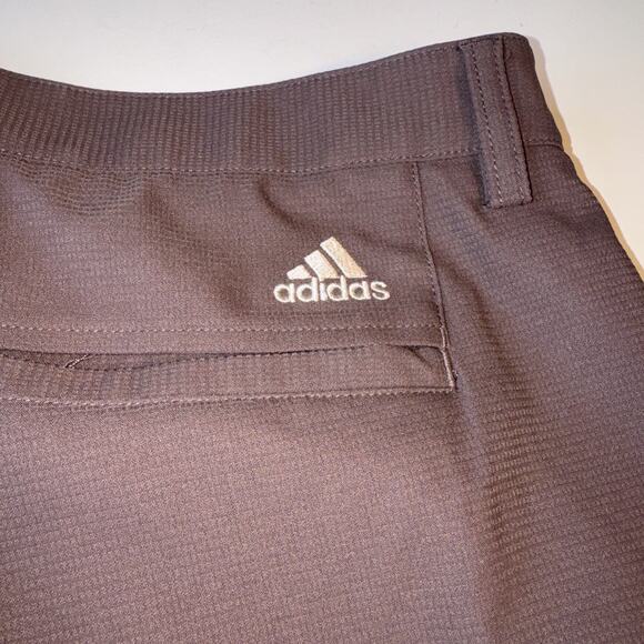 Adidas Climacool Golf Pants size 38X30 Mens Brown Vented Performance Pant - Picture 6 of 7